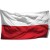 Flaga Polski NA MASZT 150 x 90 cm SOLIDNY WYTRZYMAŁY MATERIAŁ