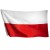 Flaga Polski 150x90 na kij 150g/m2