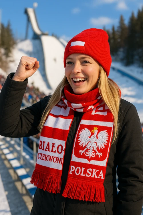 ZIMOWA CZAPKA KIBICA POLSKI