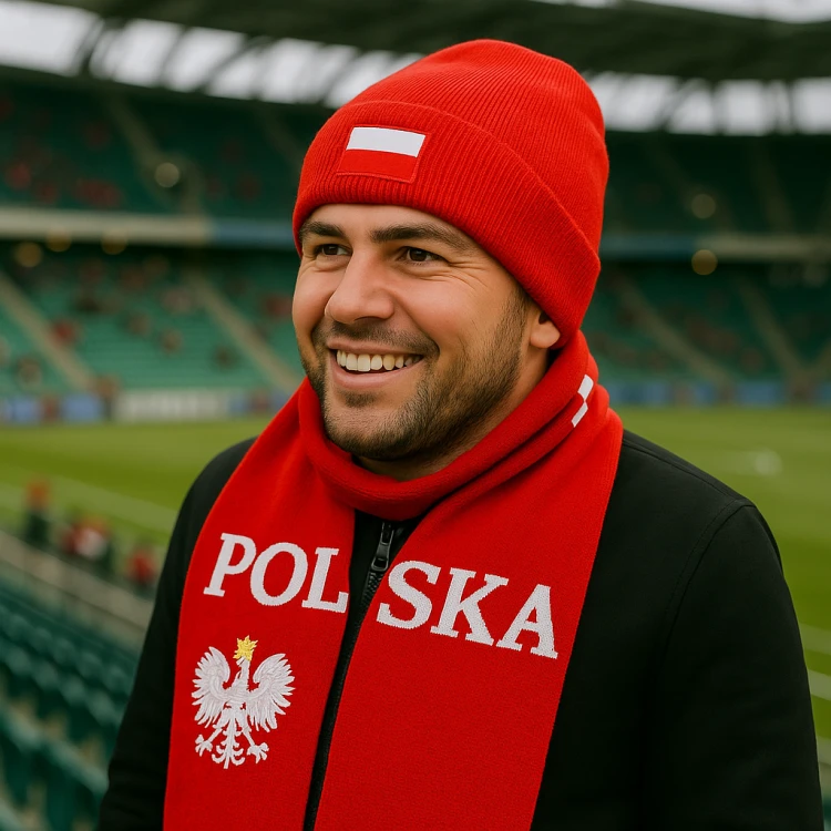 ZIMOWA CZAPKA KIBICA POLSKI