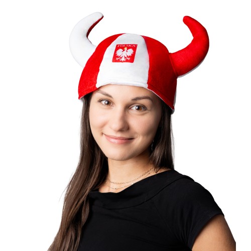 Czapka Kibica Polski WIKING Reprezentacji Polski Biało Czerwony POLSKA
