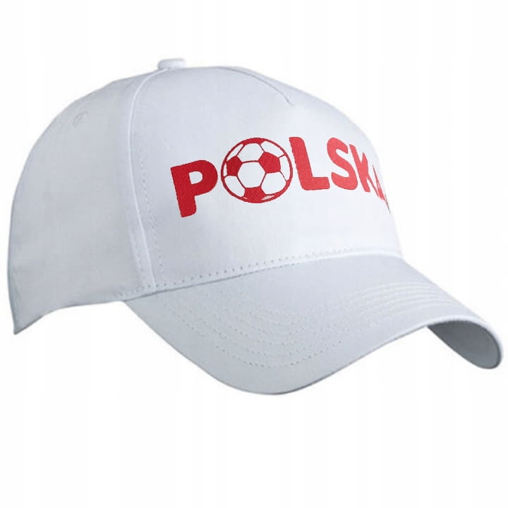 CZAPKA KIBICA z daszkiem Biała