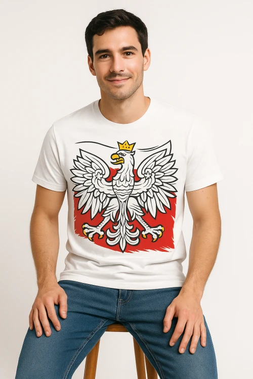 Koszulka Kibica Reprezentacji Polski T-SHIRT POLSKA ORZEŁ r. XXL