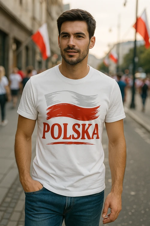 Koszulka Kibica Reprezentacji Polski T-SHIRT POLSKA ORZEŁ r. XXL