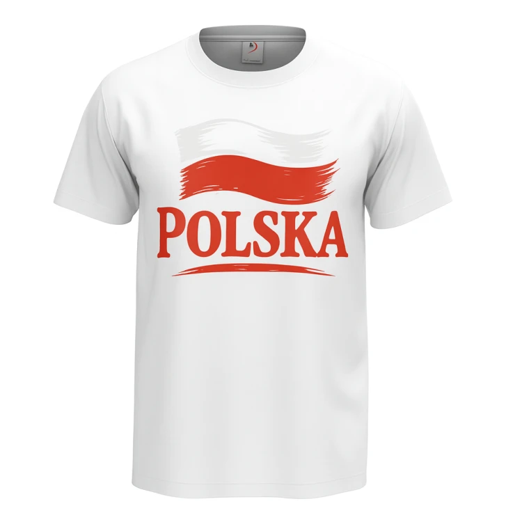 Koszulka Kibica Reprezentacji Polski T-SHIRT POLSKA ORZEŁ r. L