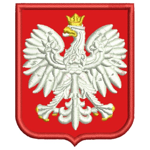 NASZYWKA GODŁO POLSKI ORZEŁ  ORZEŁEK 55x65mm
