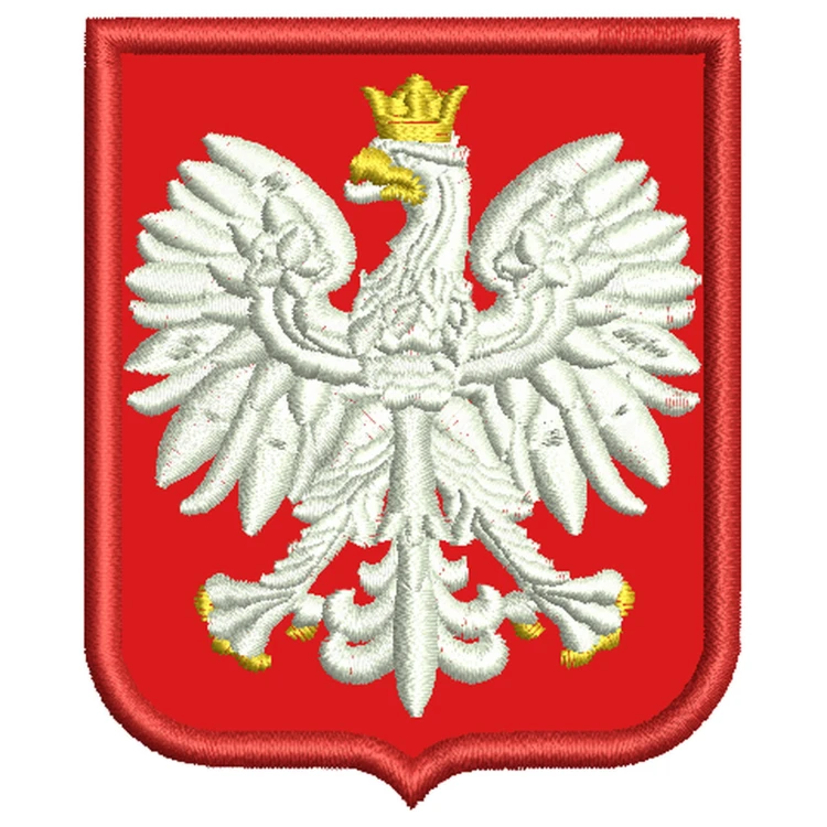 NASZYWKA GODŁO POLSKI ORZEŁ  ORZEŁEK 55x65mm