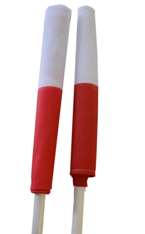 Chorągiewka Flaga Polski 21x14 cm MATERIAŁOWA z patyczkiem